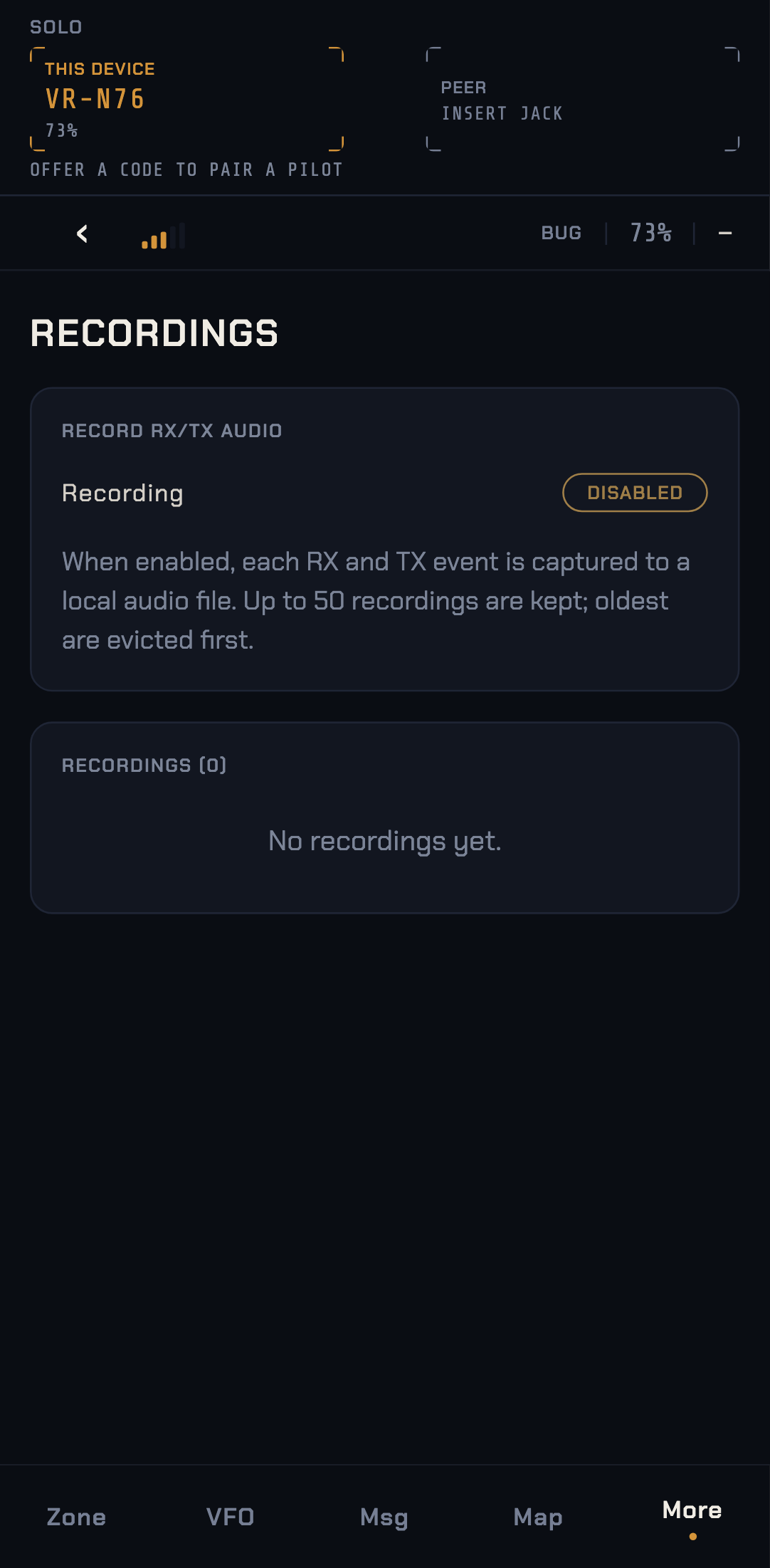 Recording